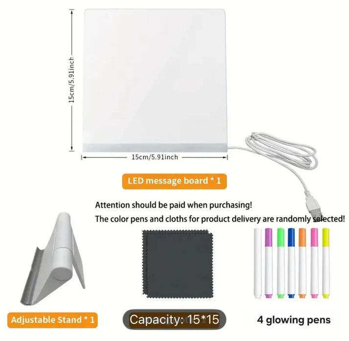 LED Glow Drawing Board for Kids